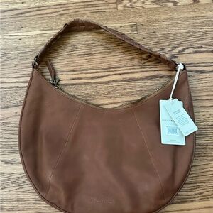 Lucky Brand Vala shoulder bag, Cognac, NEW with tags